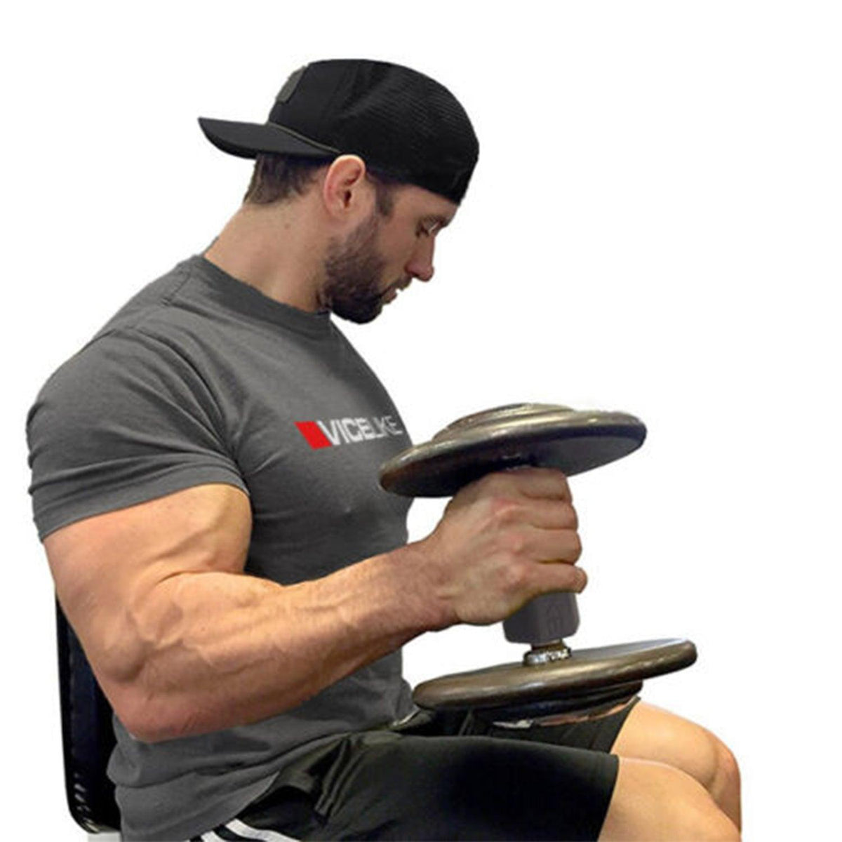 Grip for Dumbbells - Barbell Hand Grips, Oval Gripz, Barbell Grips, Thick Bar Grips, Adjustable Training Difficulty for Dumbbell, Weight Lifting, Pull ups Exercise & Fitness - Tophatter Daily Deals