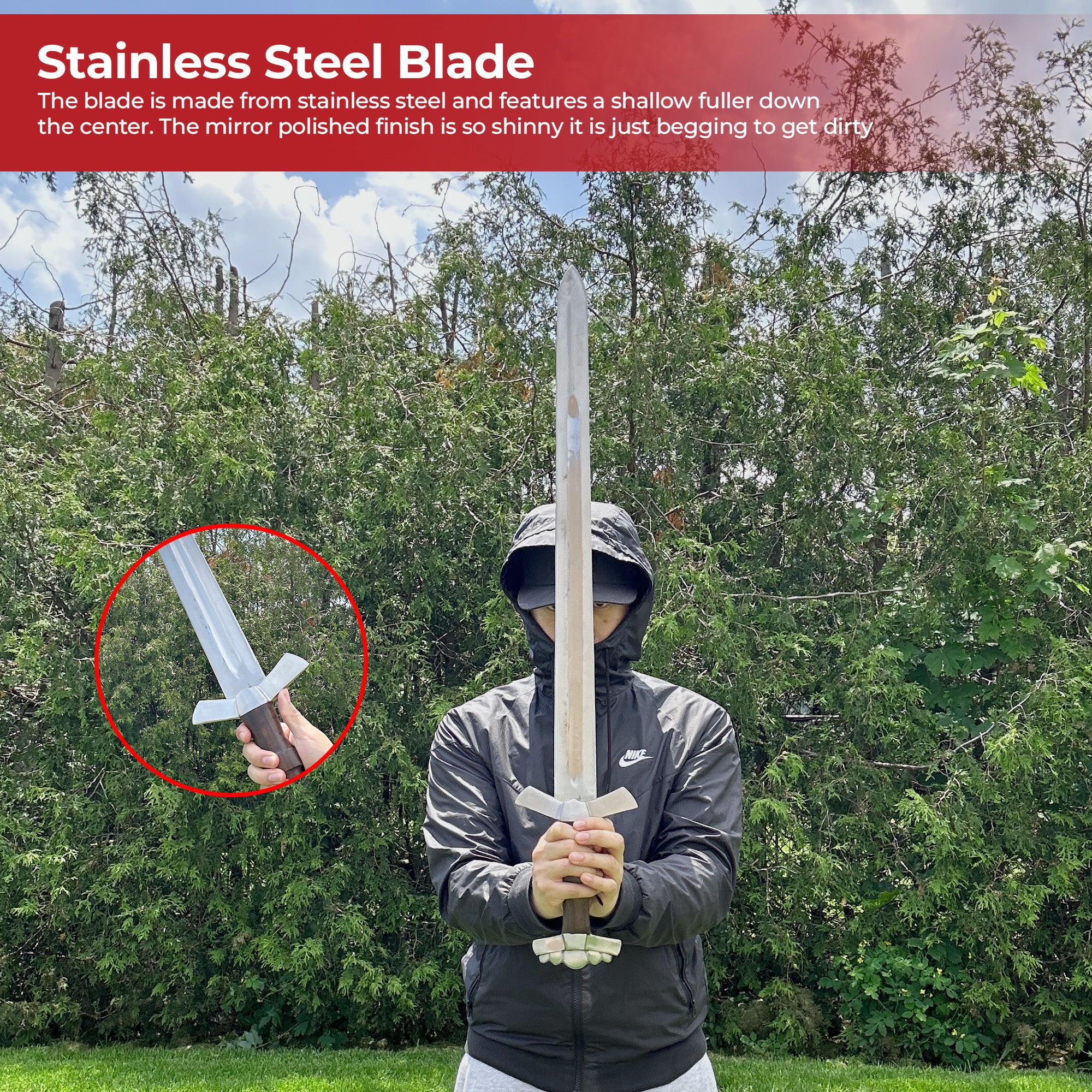 Viking Warrior God Full Tang Sword of Tyr swords - Tophatter Daily Deals