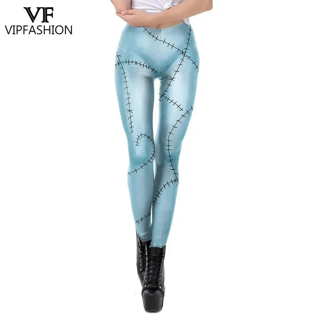 VIP FASHION Sally Halloween Cosplay Dress Women Funny Party Costume Horro Zentai Catsuit Sleeveless Dresses Girls Sexy Leggings - Tophatter Daily Deals