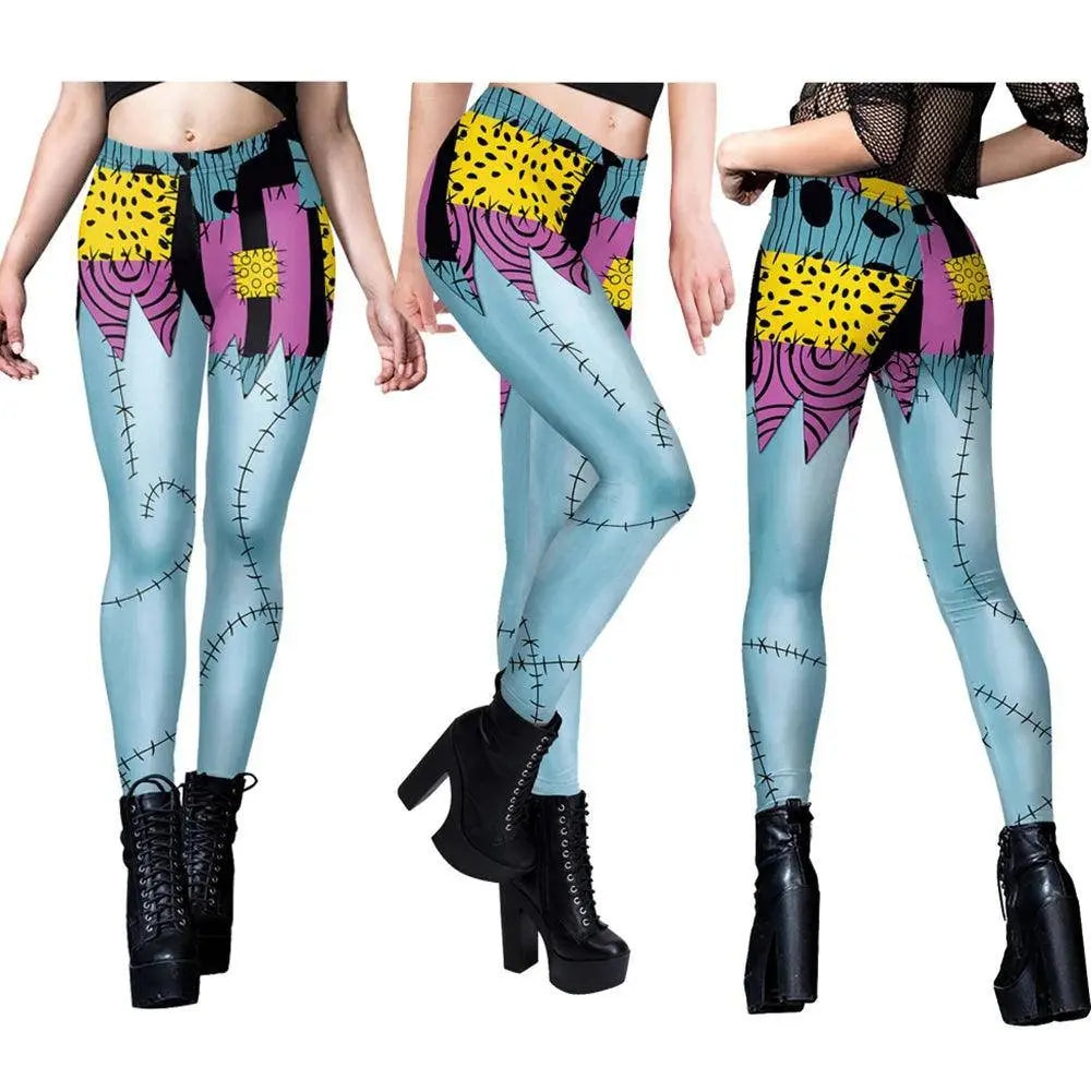 VIP FASHION Sally Halloween Cosplay Dress Women Funny Party Costume Horro Zentai Catsuit Sleeveless Dresses Girls Sexy Leggings B416-1026 - Tophatter Daily Deals