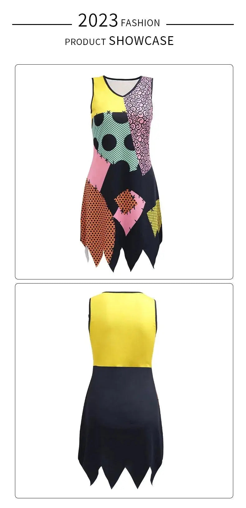 VIP FASHION Sally Halloween Cosplay Dress Women Funny Party Costume Horro Zentai Catsuit Sleeveless Dresses Girls Sexy Leggings - Tophatter Daily Deals