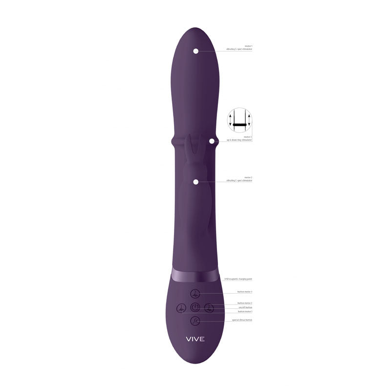 Vive Halo 24.5 Centimeter Rabbit Vibrator > Vibrators > Ladies > Rabbit - Tophatter Daily Deals