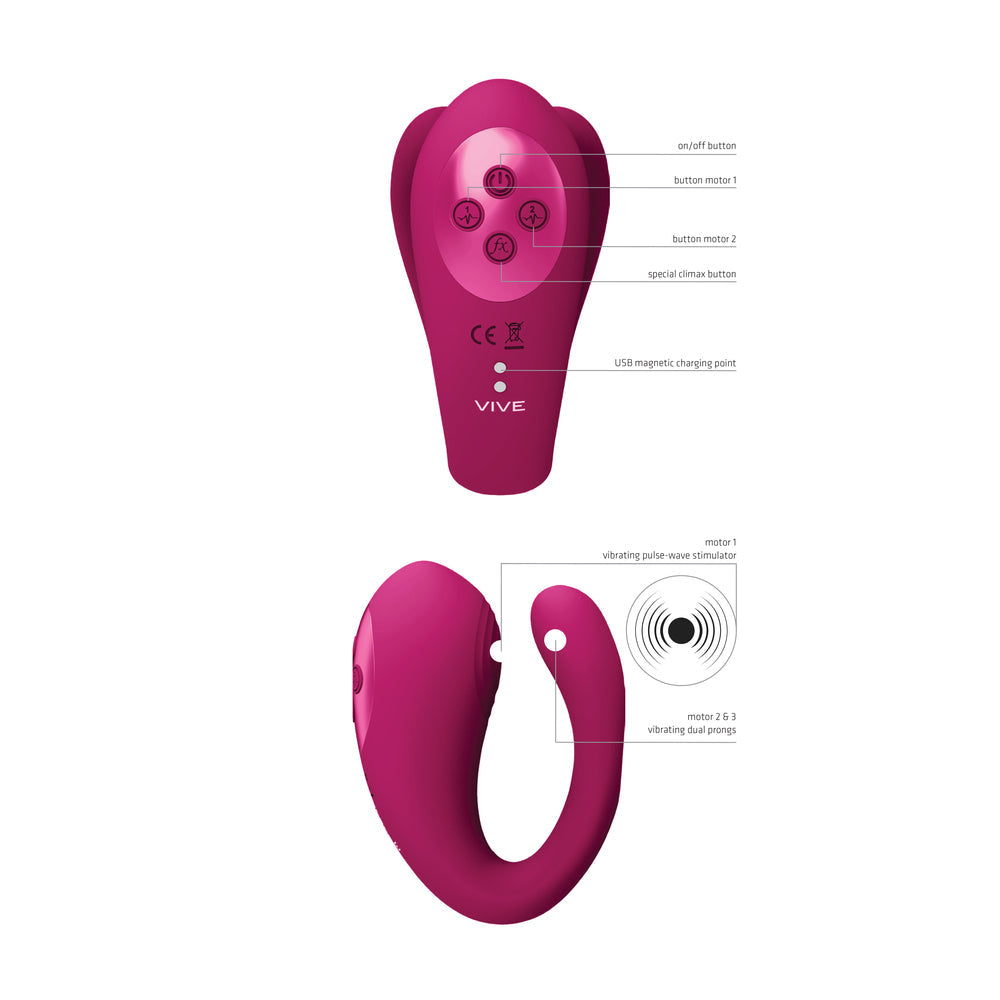 Vive Yoko Triple Action Vibrator With Clit Pulse Waves > Sex Toys For Ladies > Air Pulsation - Tophatter Daily Deals