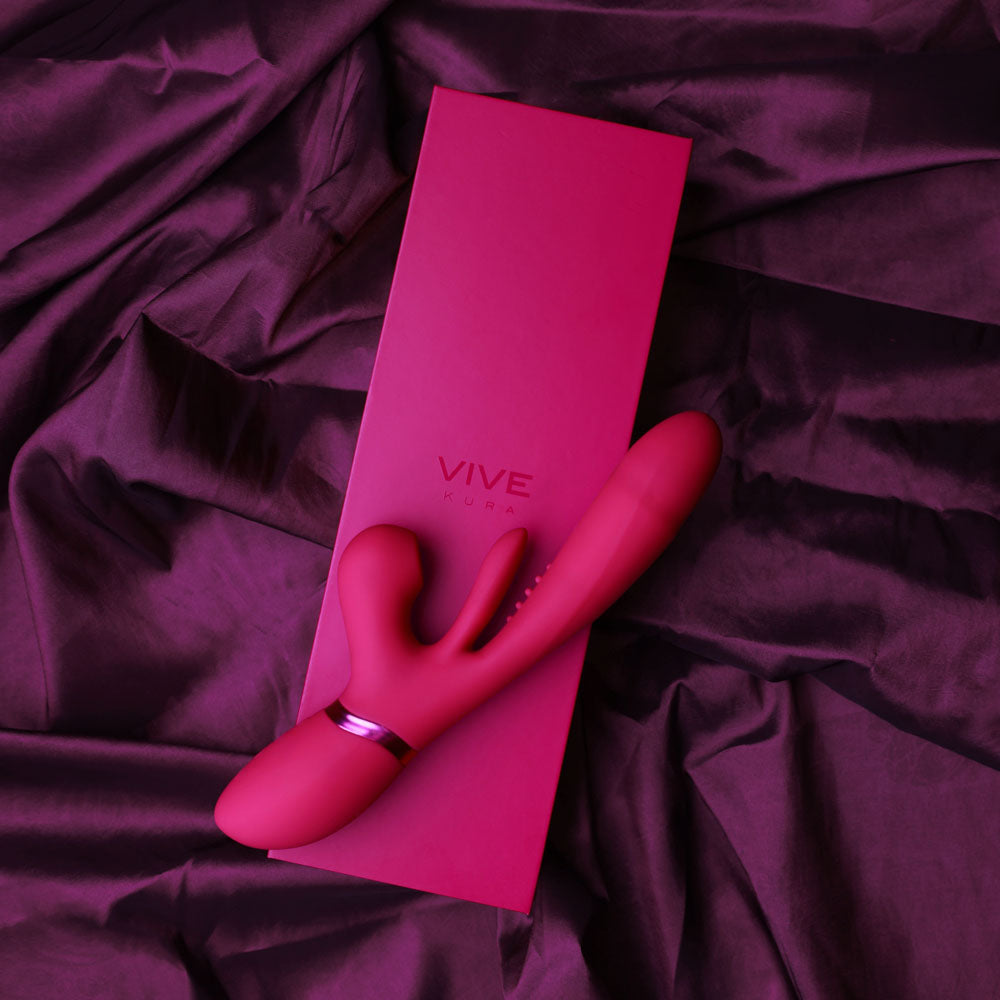 Vive Ena Rabbit Vibrator With Flapping Tongue Pink > Vibrators > Ladies > Rabbit - Tophatter Daily Deals