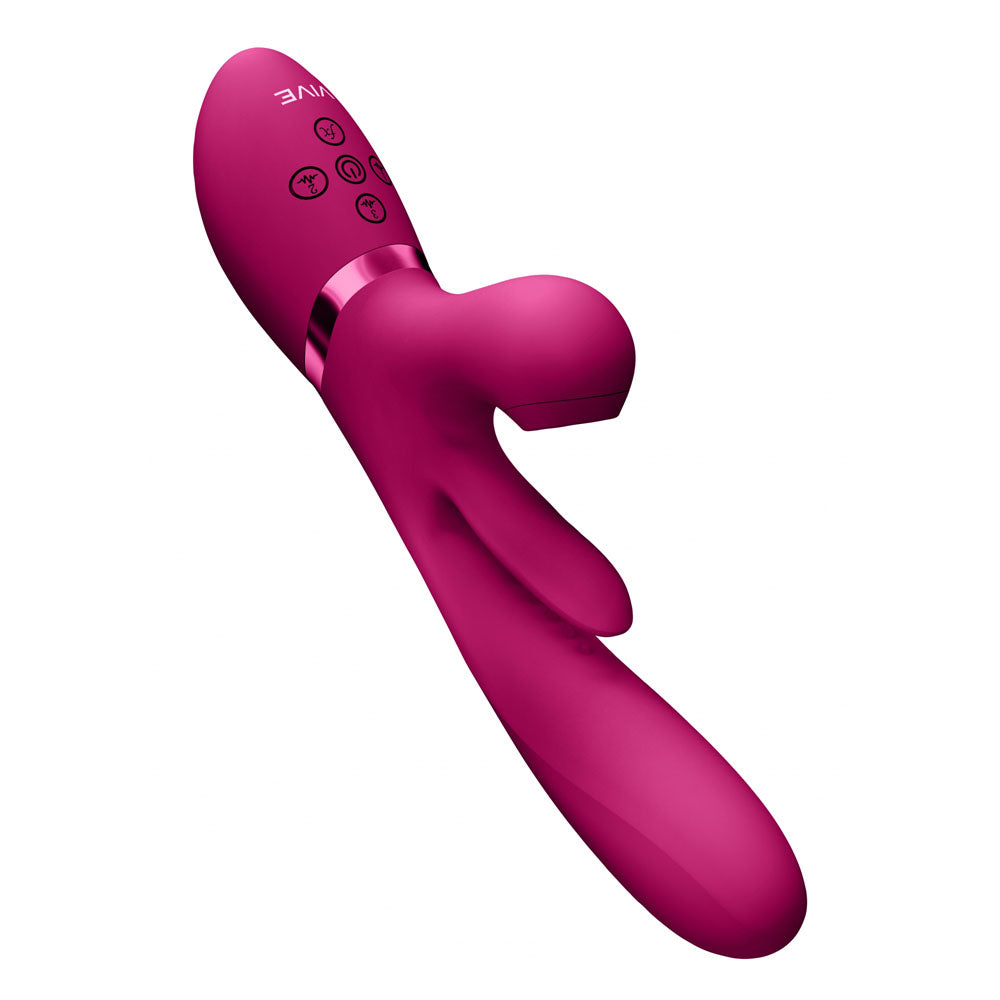 Vive Ena Rabbit Vibrator With Flapping Tongue Pink > Vibrators > Ladies > Rabbit - Tophatter Daily Deals