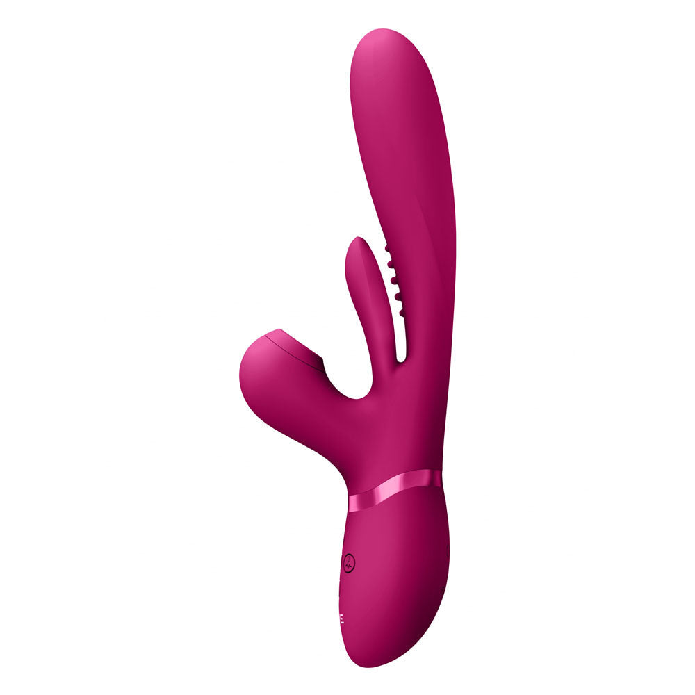 Vive Ena Rabbit Vibrator With Flapping Tongue Pink > Vibrators > Ladies > Rabbit - Tophatter Daily Deals