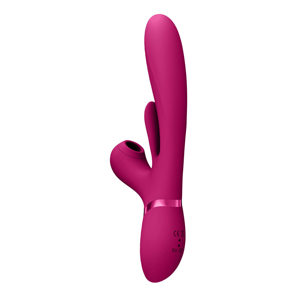 Vive Ena Rabbit Vibrator With Flapping Tongue Pink > Vibrators > Ladies > Rabbit - Tophatter Daily Deals