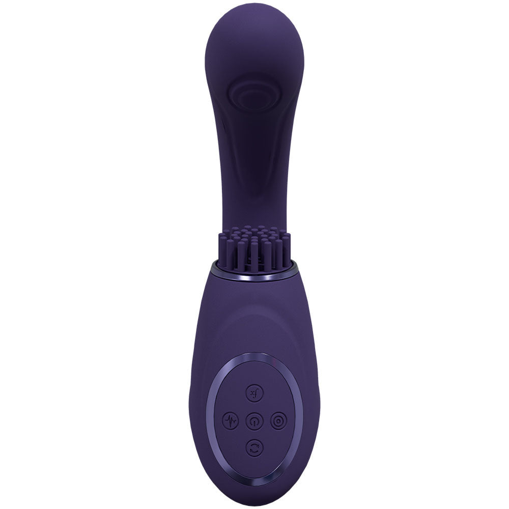 Vive Gen Pulse Wave Vibrator with Stimulating Bristles Deep Purple > Sex Toys For Ladies > G-Spot Vibrators - Tophatter Daily Deals