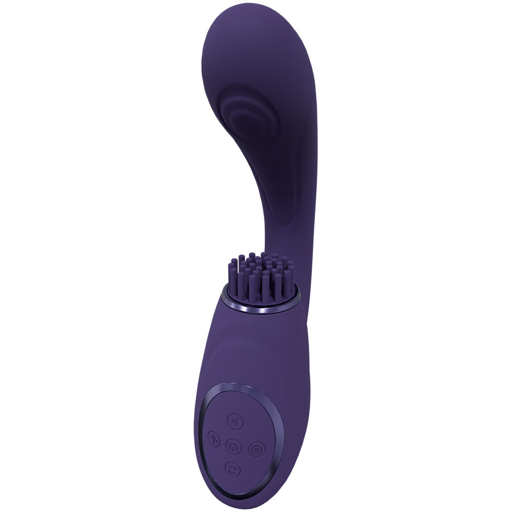 Vive Gen Pulse Wave Vibrator with Stimulating Bristles Deep Purple > Sex Toys For Ladies > G-Spot Vibrators - Tophatter Daily Deals