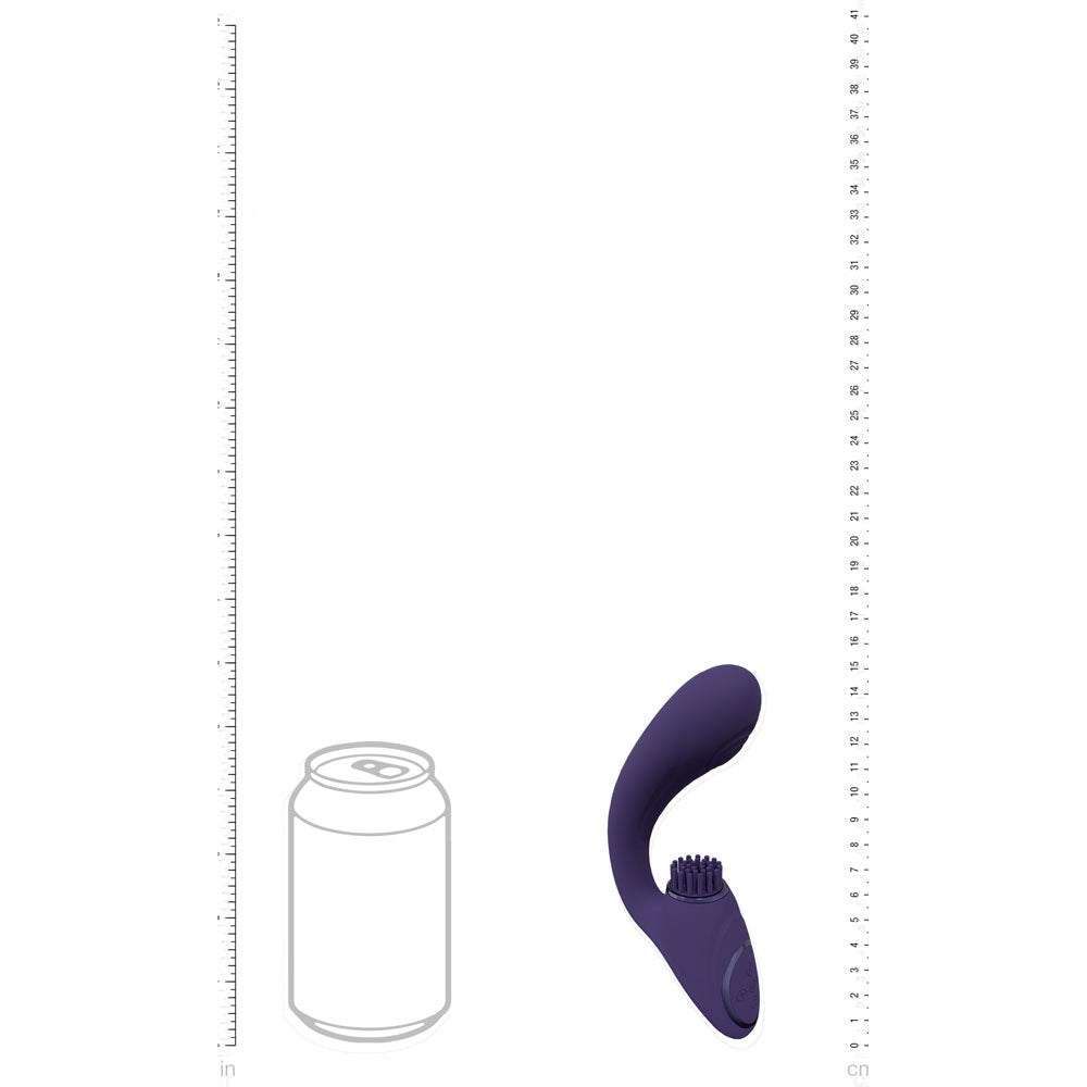 Vive Gen Pulse Wave Vibrator with Stimulating Bristles Deep Purple > Sex Toys For Ladies > G-Spot Vibrators - Tophatter Daily Deals