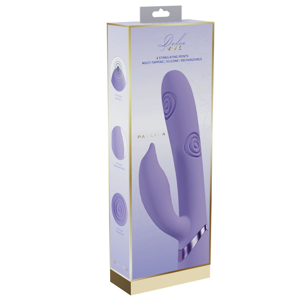 VIVE Pallina 25 cm Tapping Rabbit Vibrator with 6 Points of Stimulation > Vibrators > Ladies > Rabbit - Tophatter Daily Deals