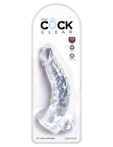 King Cock Clear 7.5 Inch Realistic Dildo With Balls – Transparent Realistic Dildo 7.5 Inch > Dildos > Realistic Dildos - Tophatter Daily Deals