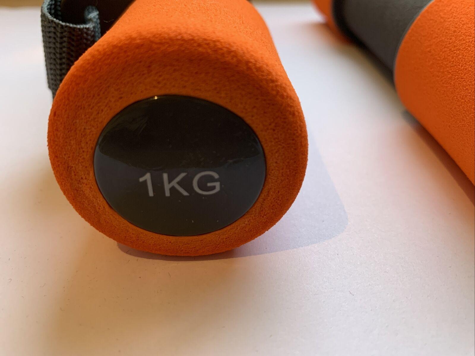 Hand Weights Sets - 1kg Soft Grip Dumbbells Set of 2 With Adjustable Grips Choice of Weights Exercise & Fitness - Tophatter Daily Deals