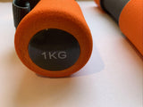 Hand Weights Sets - 1kg Soft Grip Dumbbells Set of 2 With Adjustable Grips Choice of Weights Exercise & Fitness - Tophatter Daily Deals