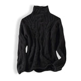 Soft Women’s Cashmere Sweater - Cable Knit, Cashmere, Casual Black - Tophatter Daily Deals