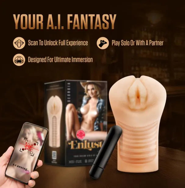 Enlust Georgia Male Masturbator with Bullet Vibrator – Premium Masturbator > Sex Toys For Men > Masturbators > Vibrating - Tophatter Daily Deals