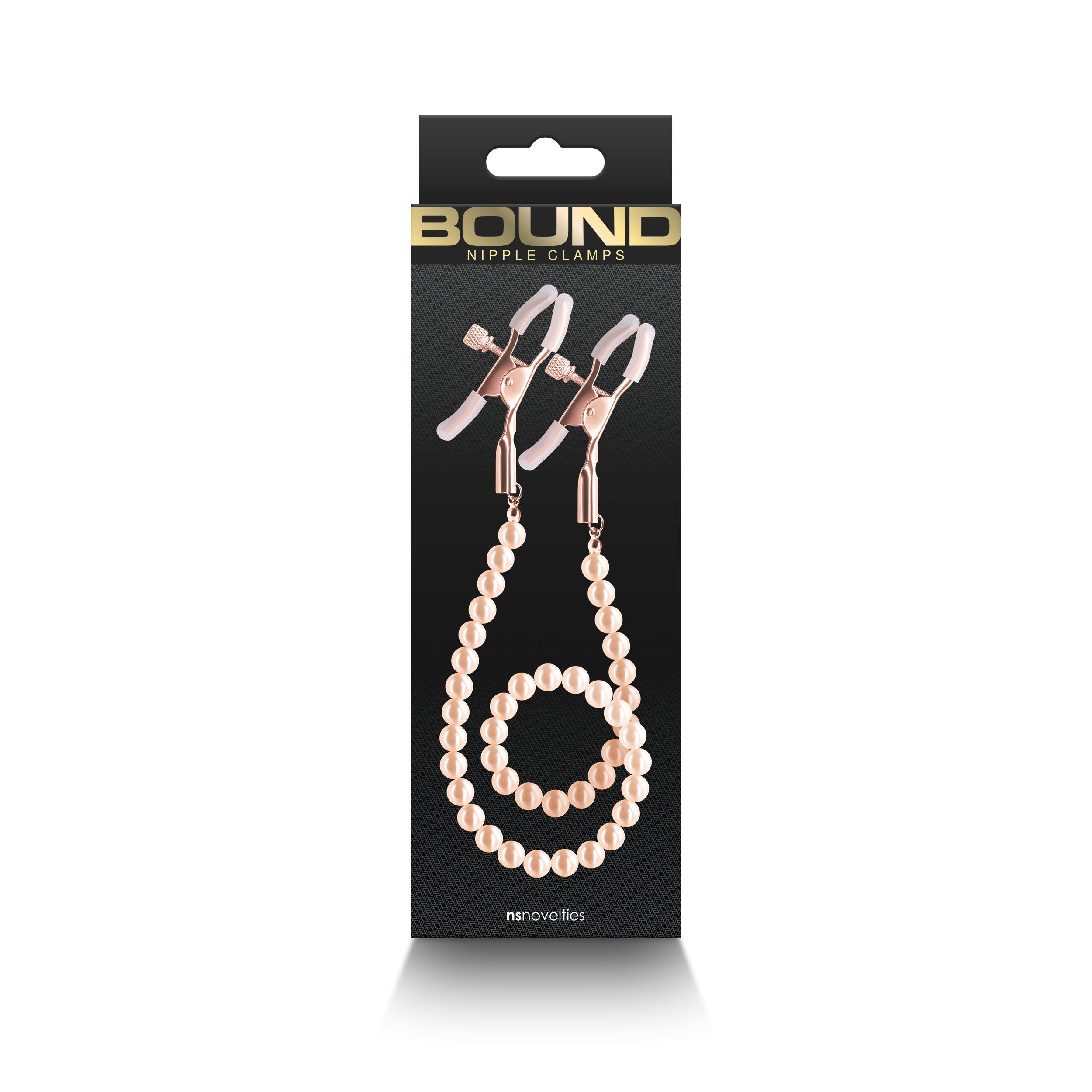 Bound Adjustable Nipple Clamps with Gold Pearl Chain – Silicone Tip Nipple Clamps > Sex Toys > Nipple Clips - Tophatter Daily Deals