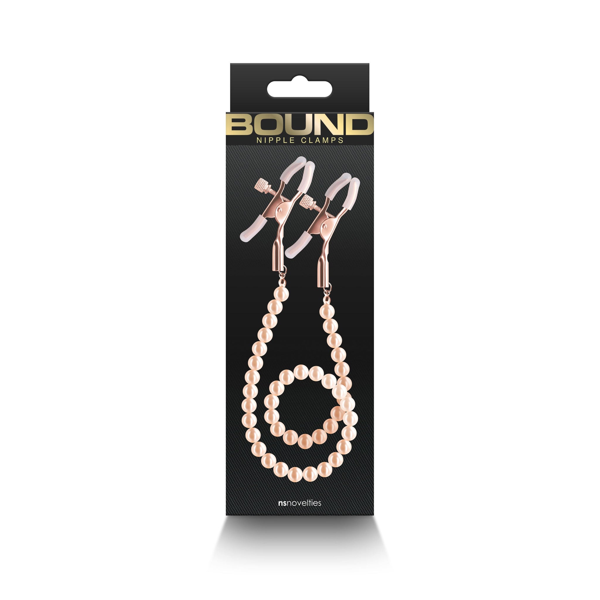Bound Adjustable Nipple Clamps with Gold Pearl Chain – Silicone Tip Nipple Clamps > Sex Toys > Nipple Clips - Tophatter Daily Deals