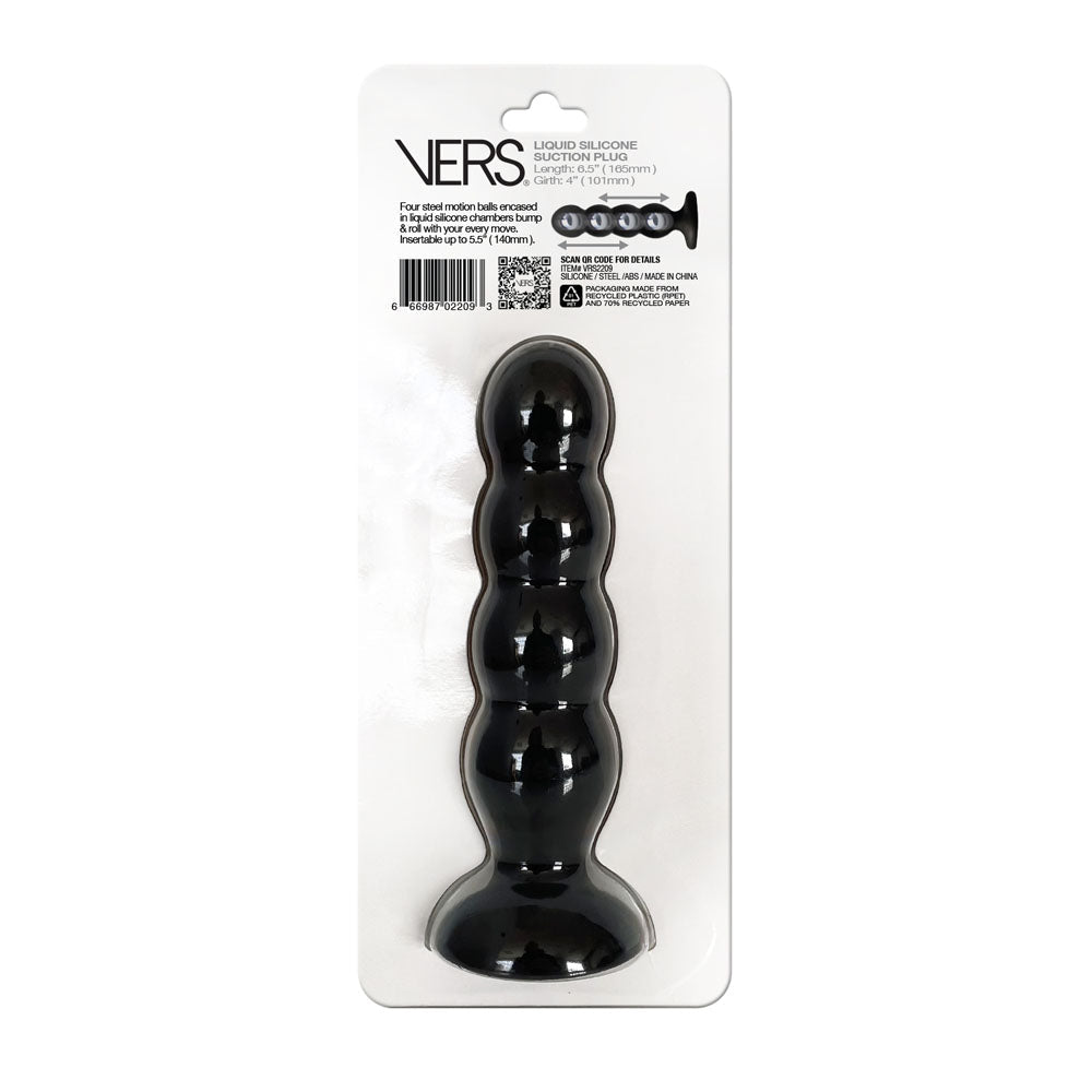 VERS Liquid Silicone Suction Plug 16.5 cm Length 10 cm Girth > Anal Range > Prostate Plugs - Tophatter Daily Deals