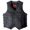Hot Leathers Men's 10 Pocket COWHIDE Leather Vest for Reg ver price! Leather Vest - Tophatter Daily Deals