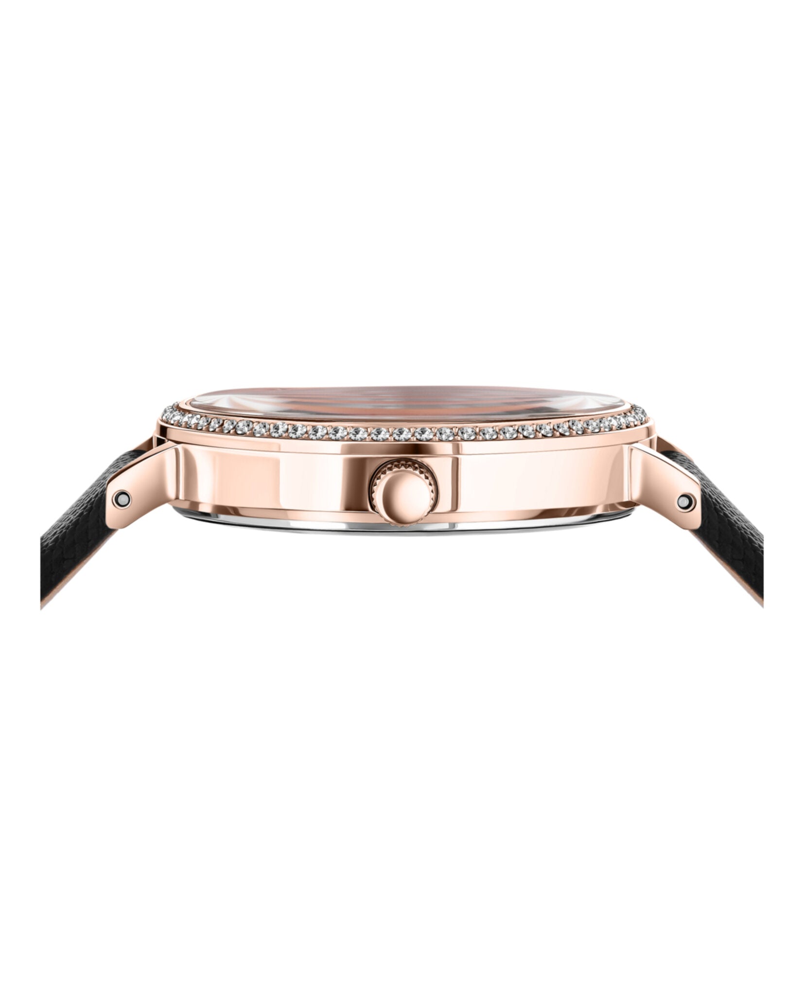 Versus Versace Mar Vista Crystal Leather Watch Watches - Tophatter Daily Deals