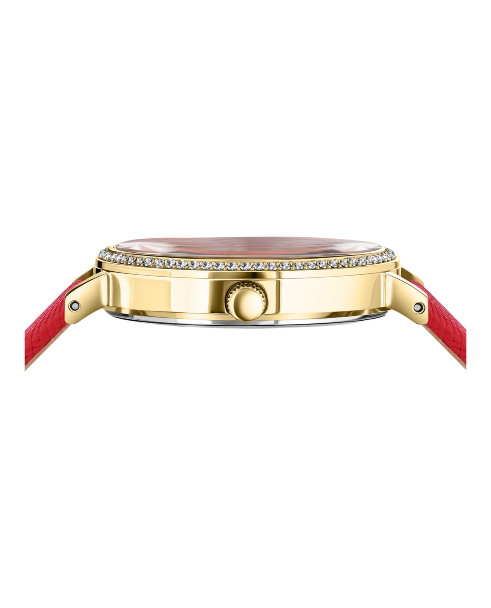 Versus Versace Mar Vista Crystal Leather Watch Watches - Tophatter Daily Deals