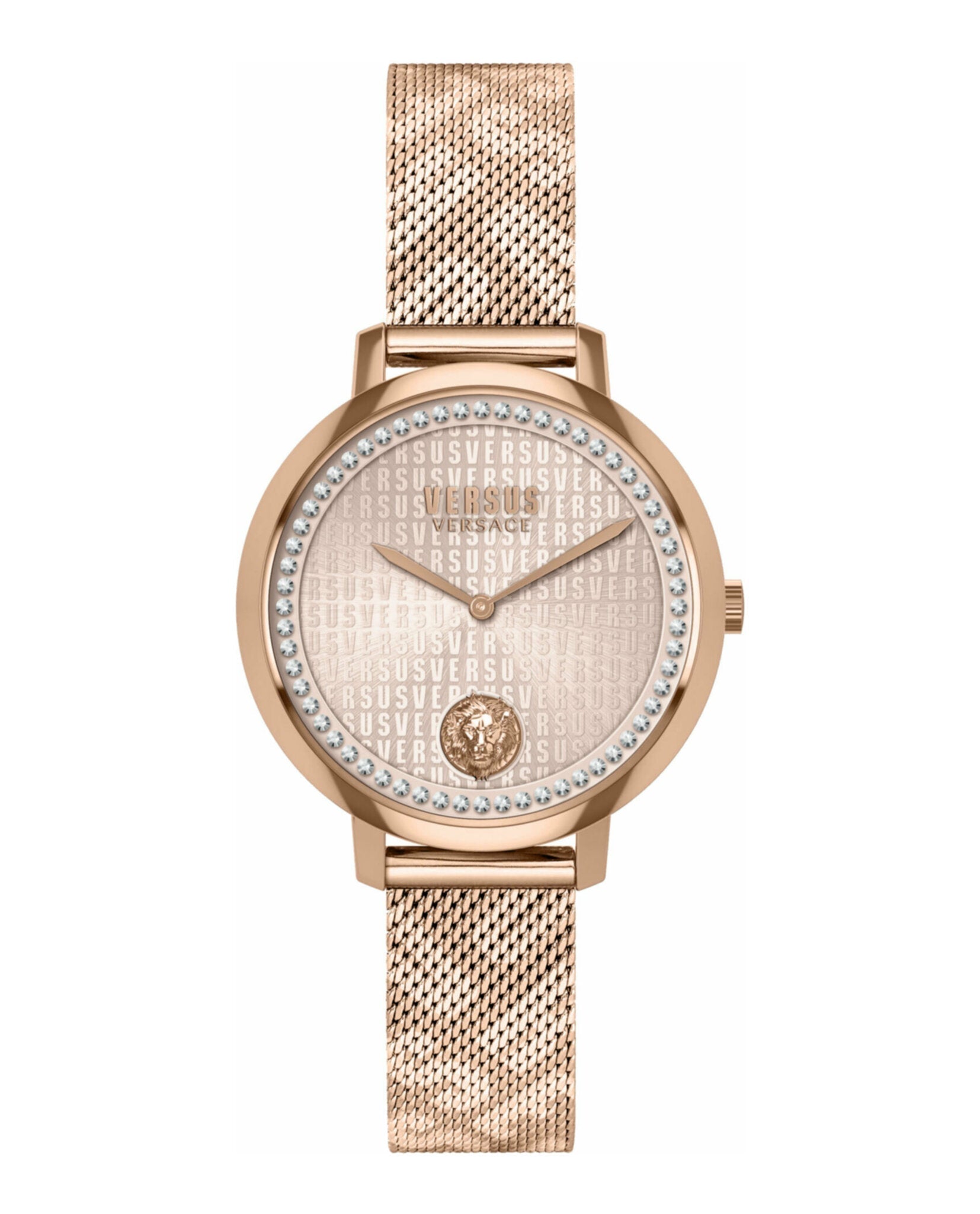 Versus Versace La Villette Crystal Bracelet Watch Rosegold Watches - Tophatter Daily Deals