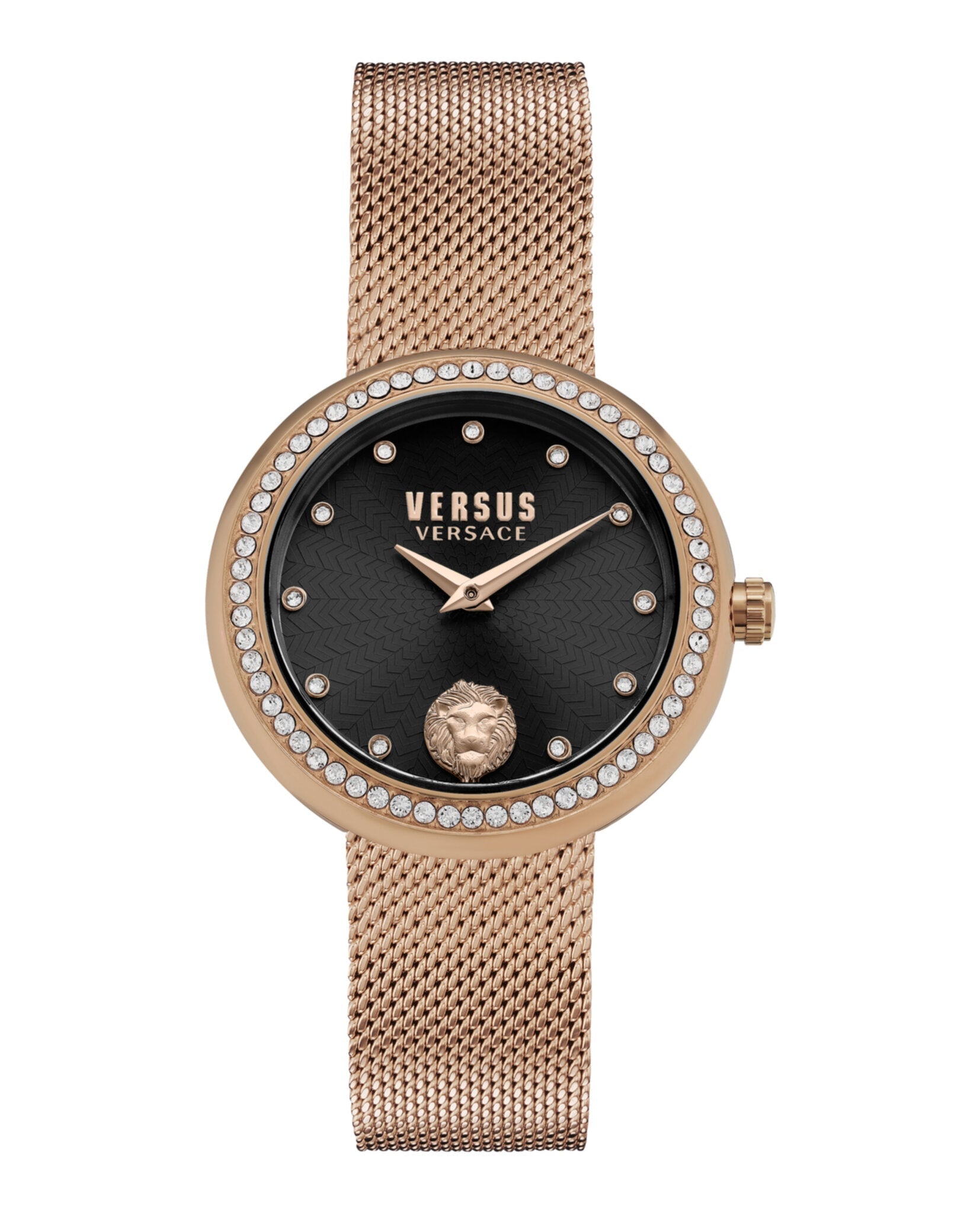Versus Versace Lea Crystal Bracelet Watch Rosegold Watches - Tophatter Daily Deals
