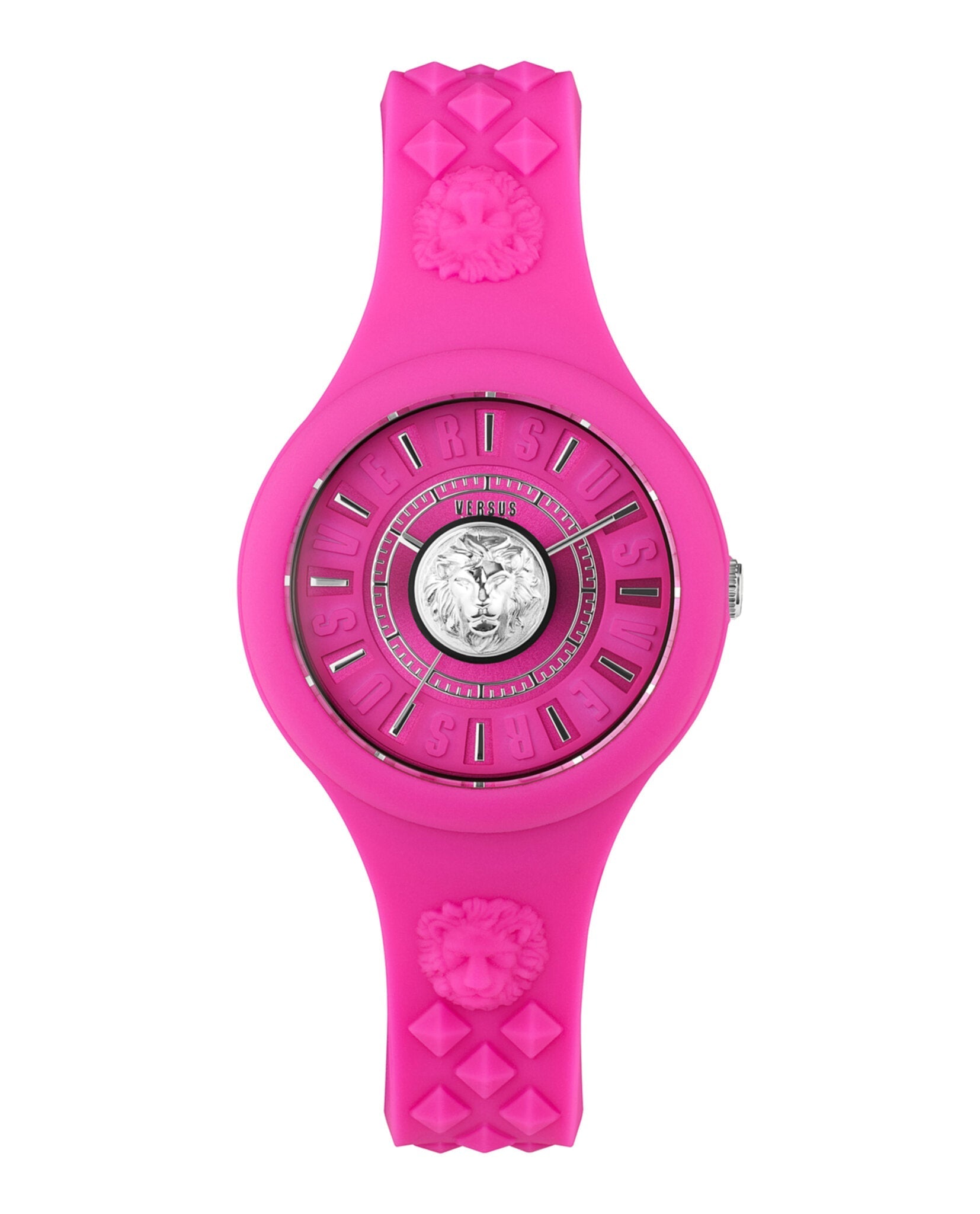 Versus Versace Fire Island Lion Strap Watch Pink Watches - Tophatter Daily Deals