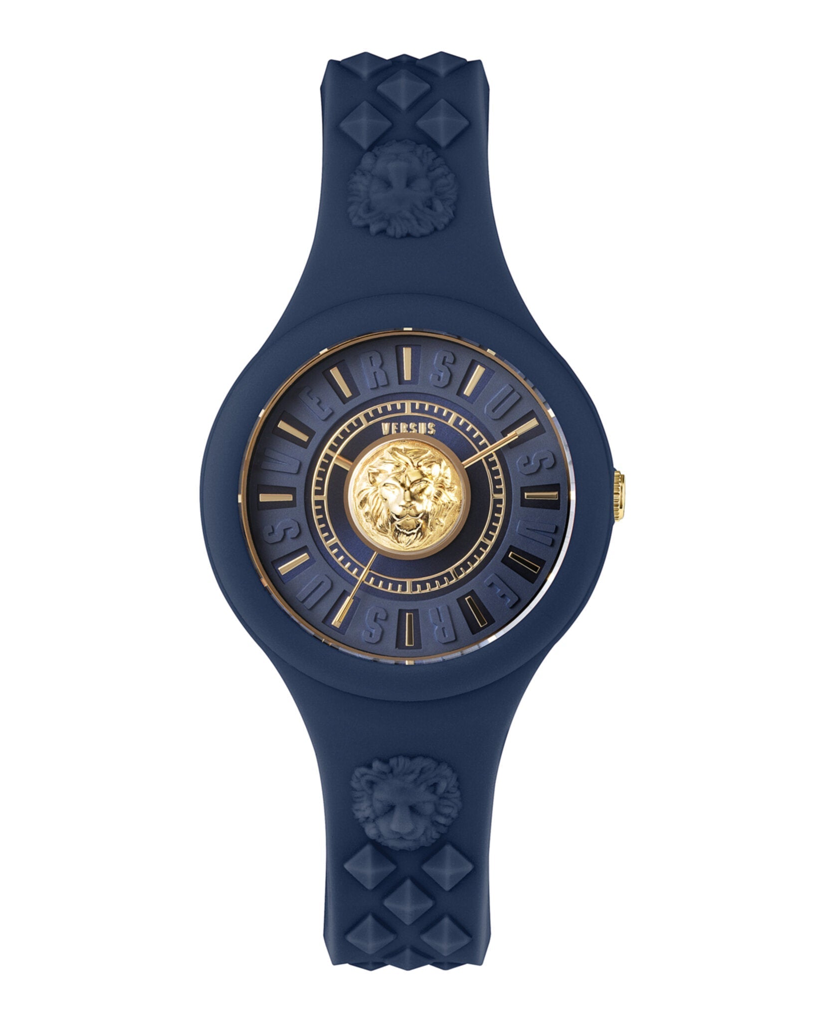 Versus Versace Fire Island Lion Strap Watch Blue Watches - Tophatter Daily Deals
