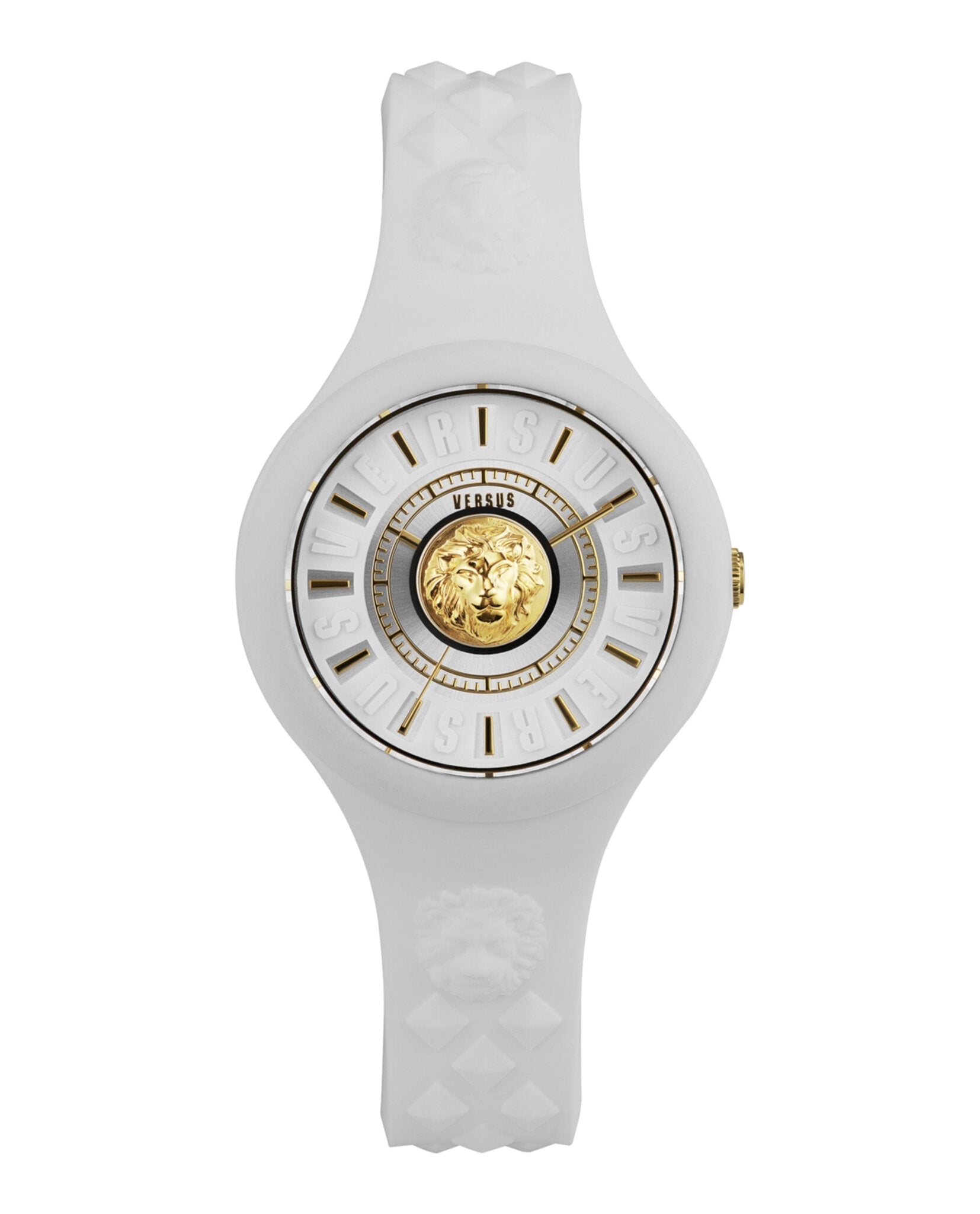 Versus Versace Fire Island Lion Strap Watch White Watches - Tophatter Daily Deals