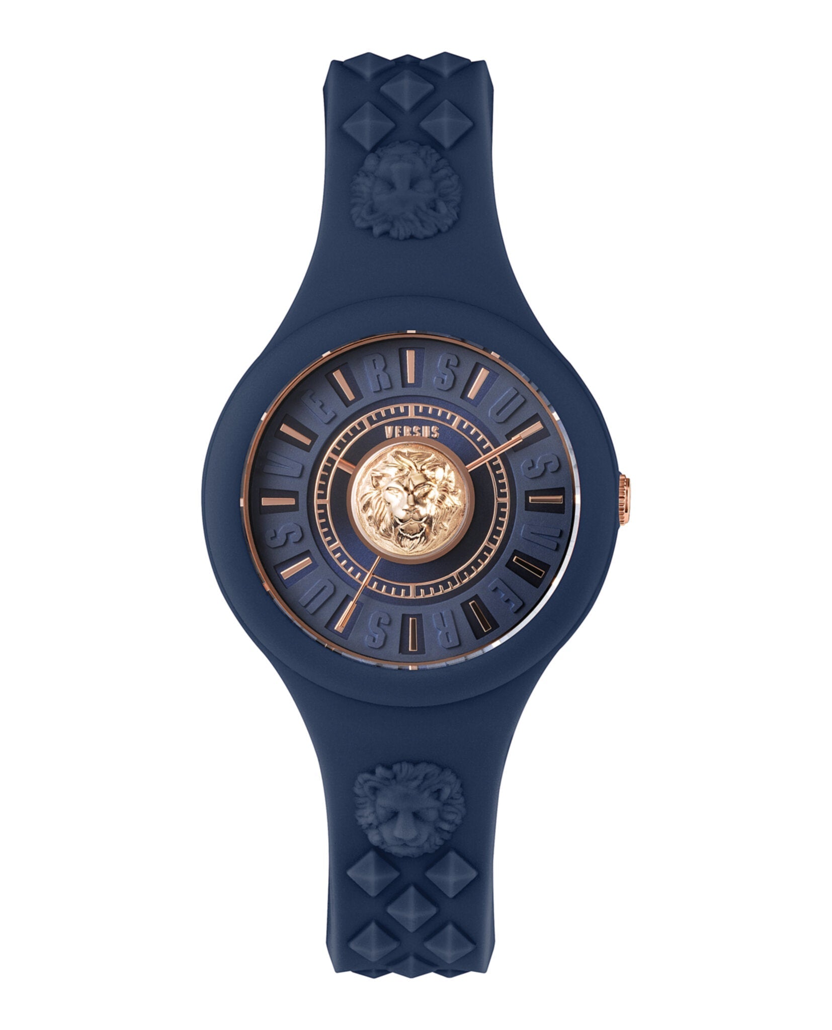 Versus Versace Fire Island Lion Strap Watch Blue Watches - Tophatter Daily Deals