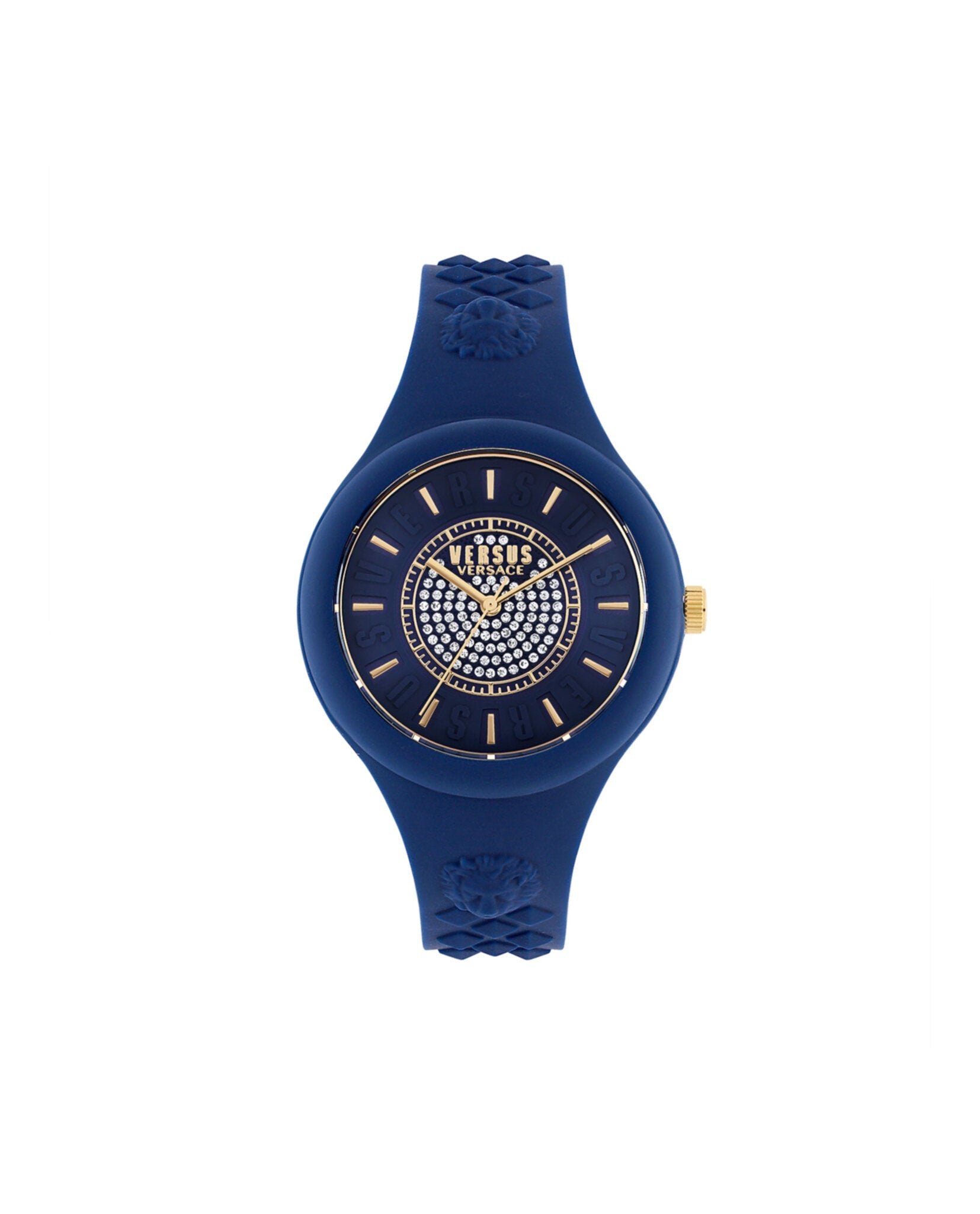 Versus Versace Fire Island Crystal Strap Watch Blue Watches - Tophatter Daily Deals