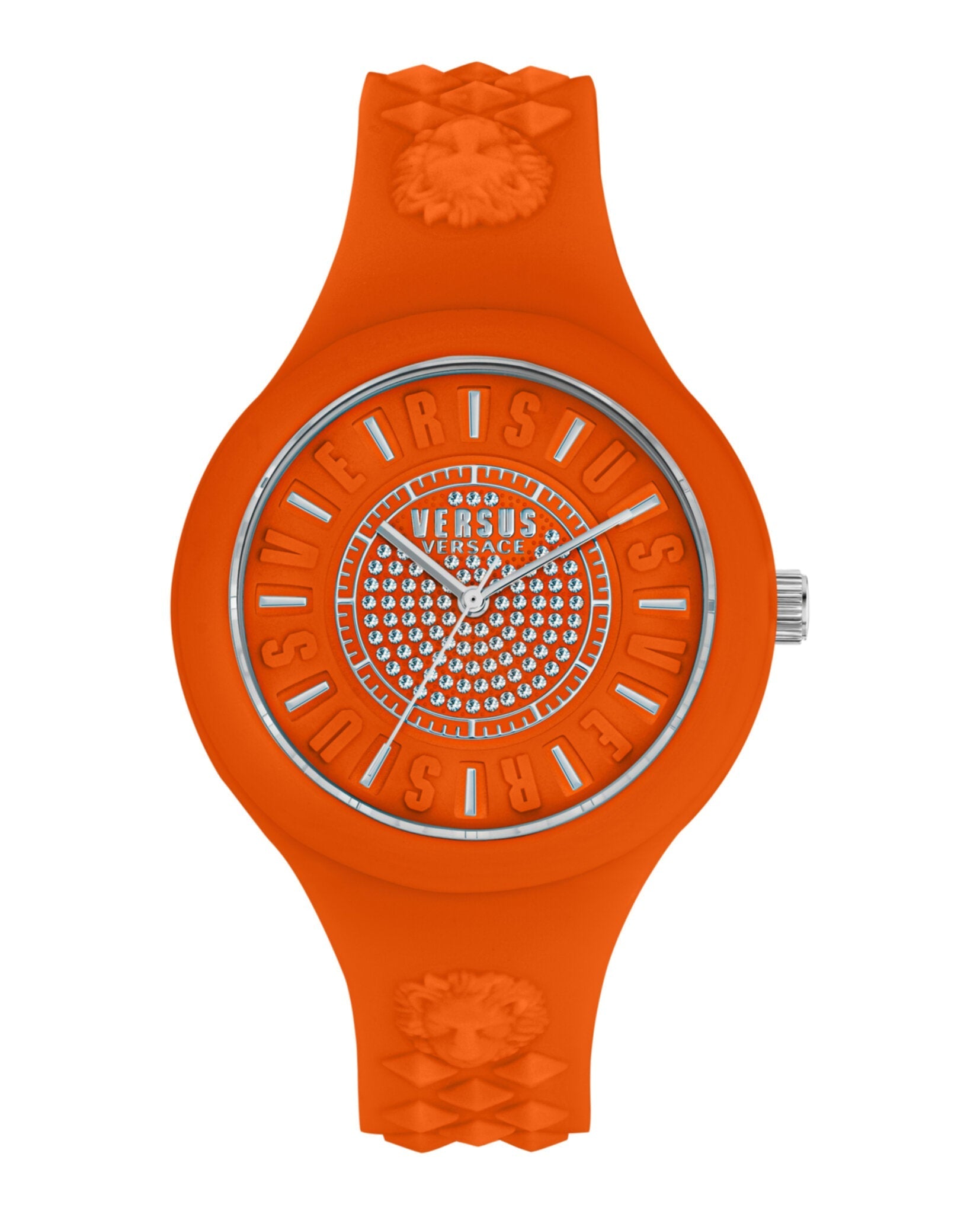 Versus Versace Fire Island Crystal Strap Watch Orange Watches - Tophatter Daily Deals