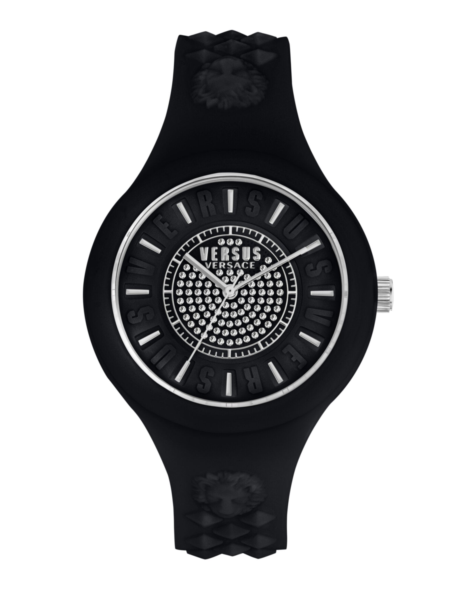 Versus Versace Fire Island Crystal Strap Watch Black Watches - Tophatter Daily Deals