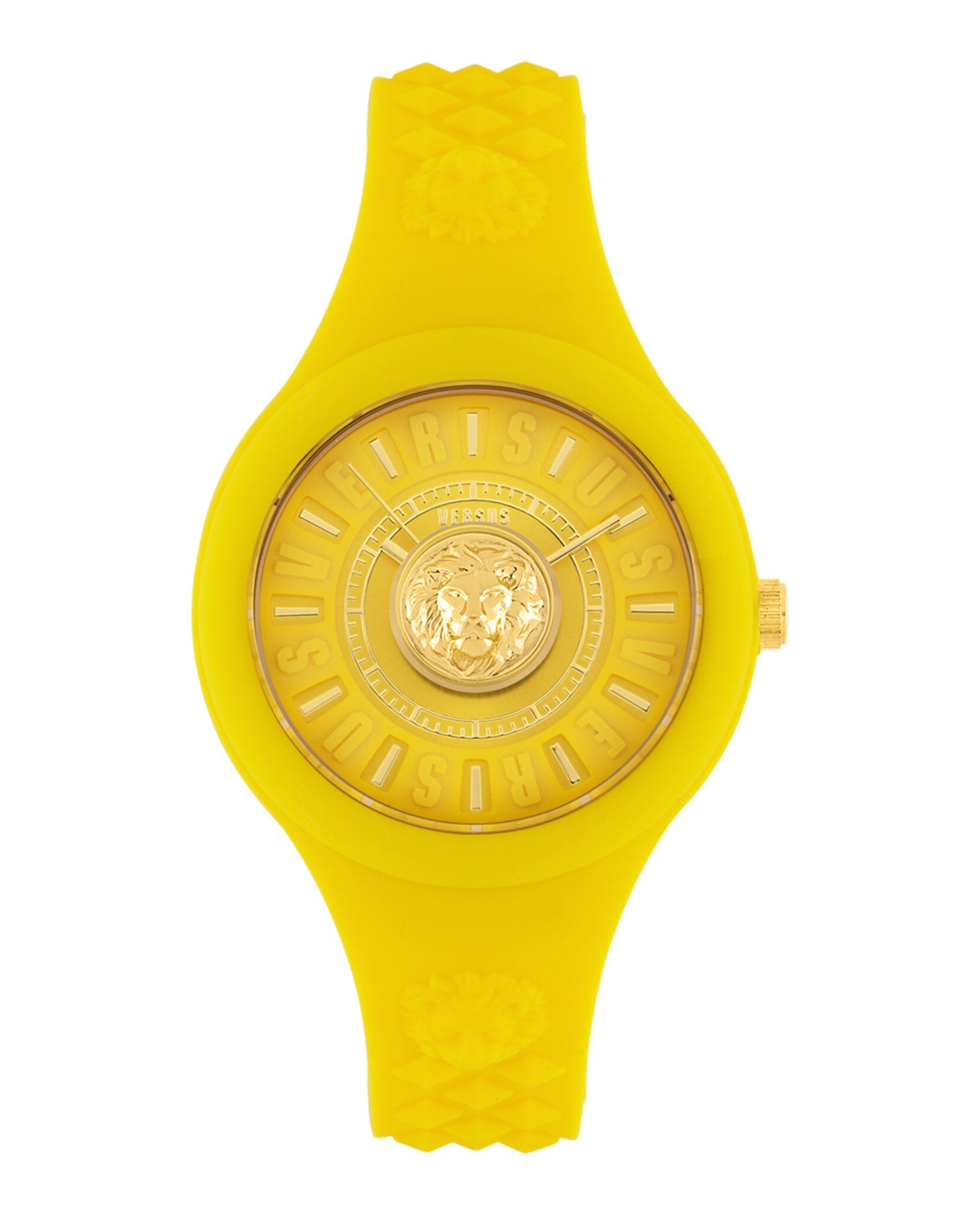 Versus Versace Fire Island Lion Strap Watch Yellow Watches - Tophatter Daily Deals