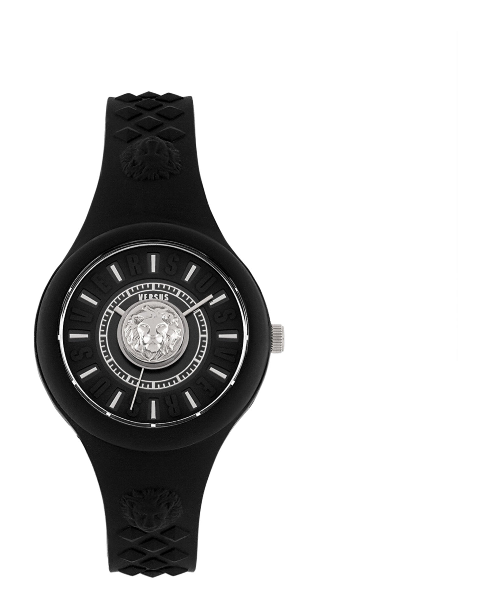 Versus Versace Fire Island Lion Strap Watch Black Watches - Tophatter Daily Deals