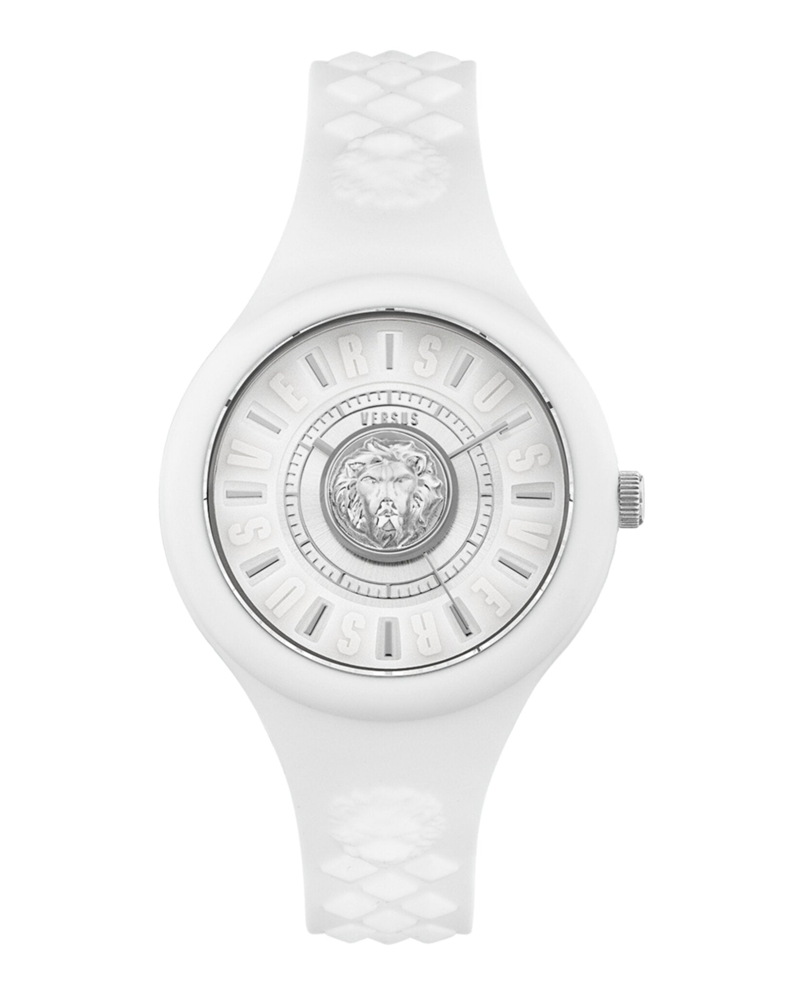 Versus Versace Fire Island Lion Strap Watch White Watches - Tophatter Daily Deals