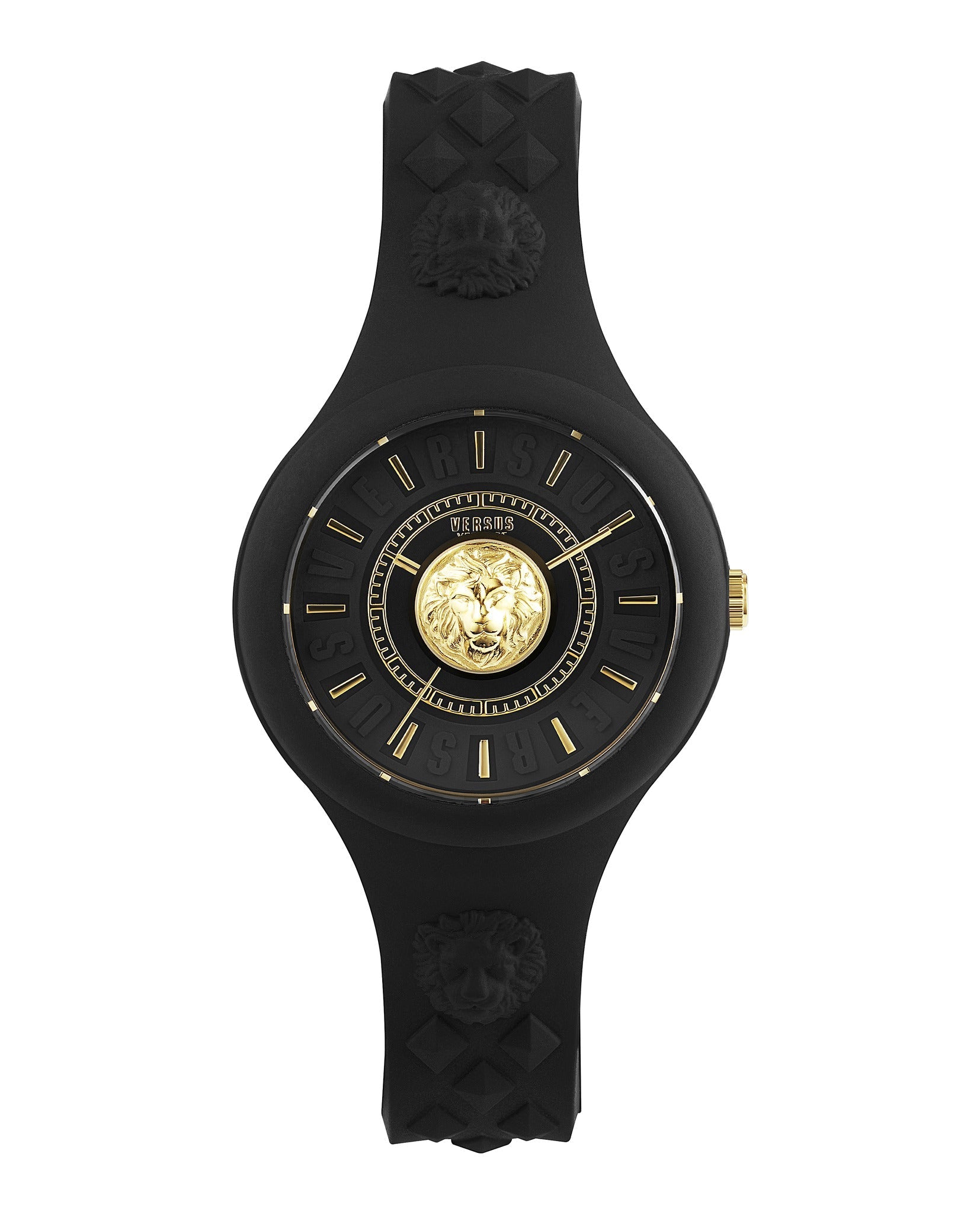 Versus Versace Fire Island Silicone Watch Black Watches - Tophatter Daily Deals