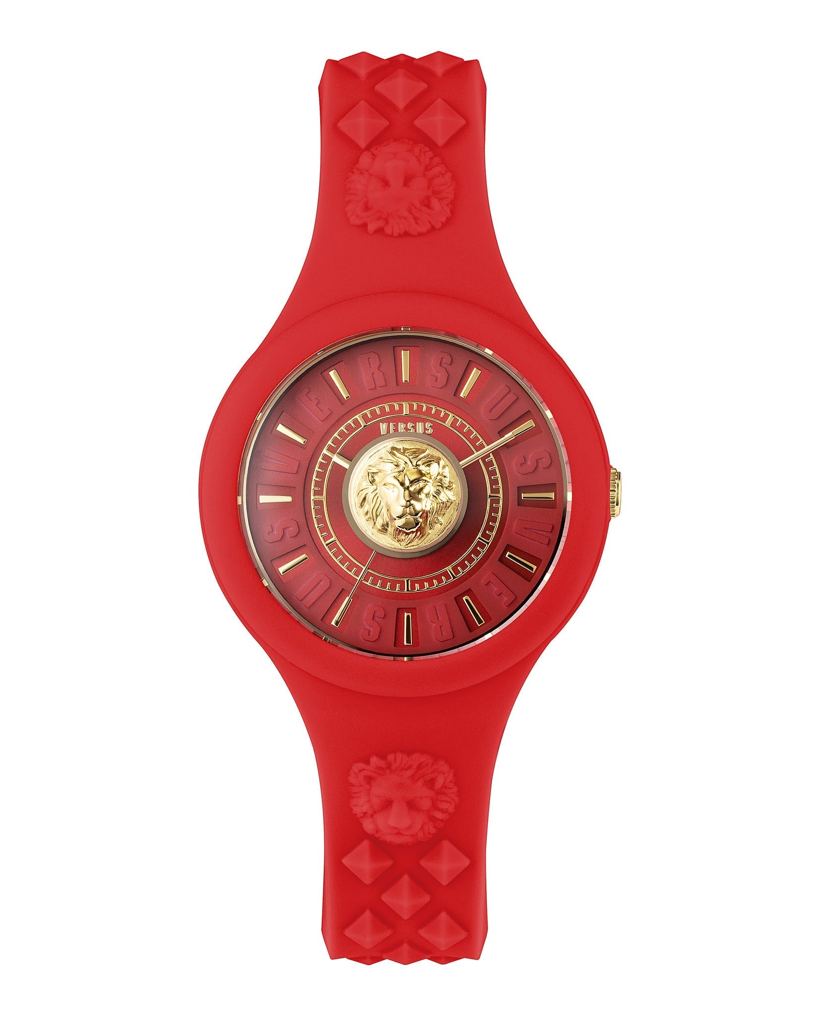 Versus Versace Fire Island Silicone Watch Red Watches - Tophatter Daily Deals
