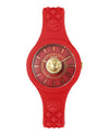 Versus Versace Fire Island Silicone Watch Red Watches - Tophatter Daily Deals
