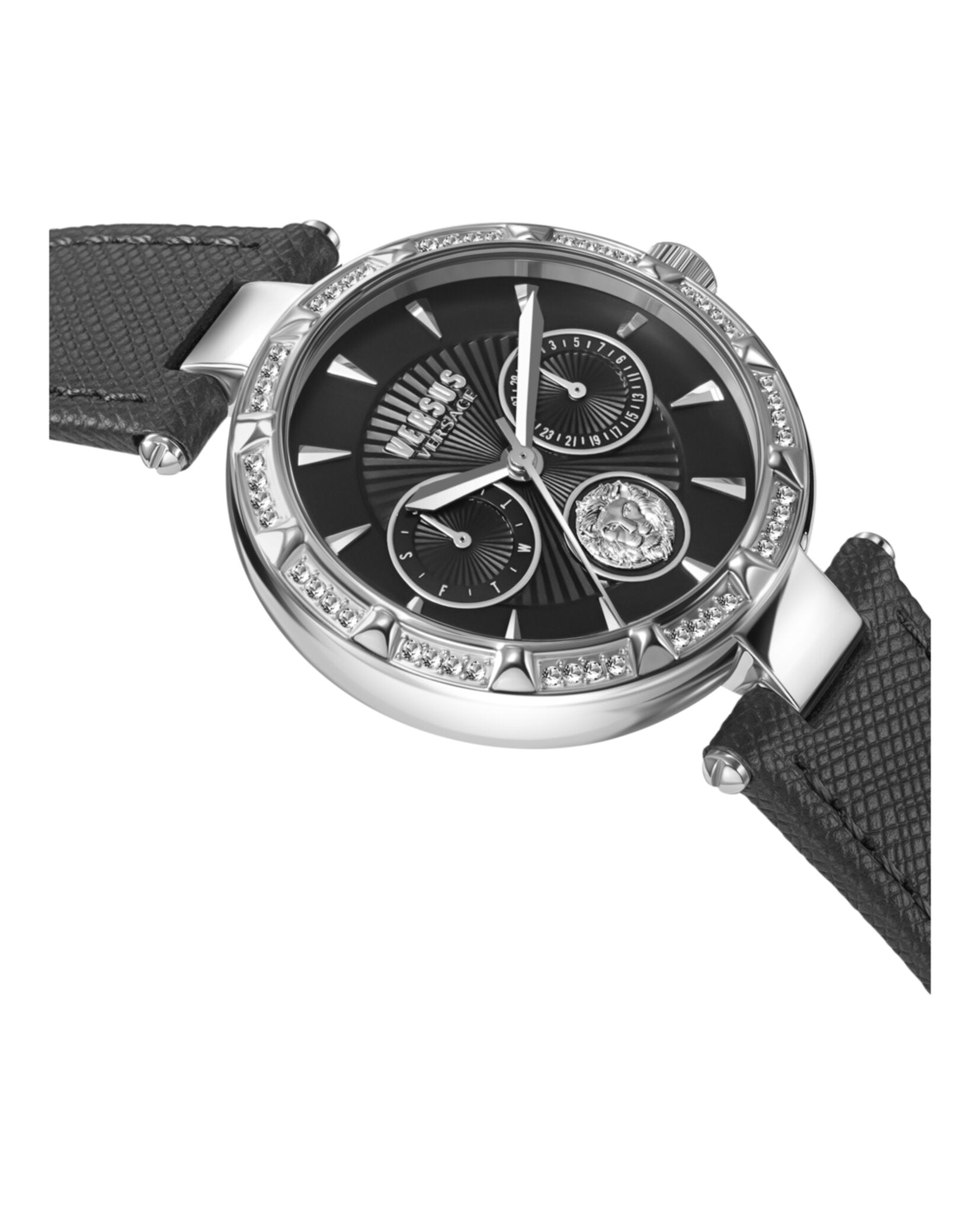 Versus Versace Sertie Crystal Multifunction Watch Watches - Tophatter Daily Deals