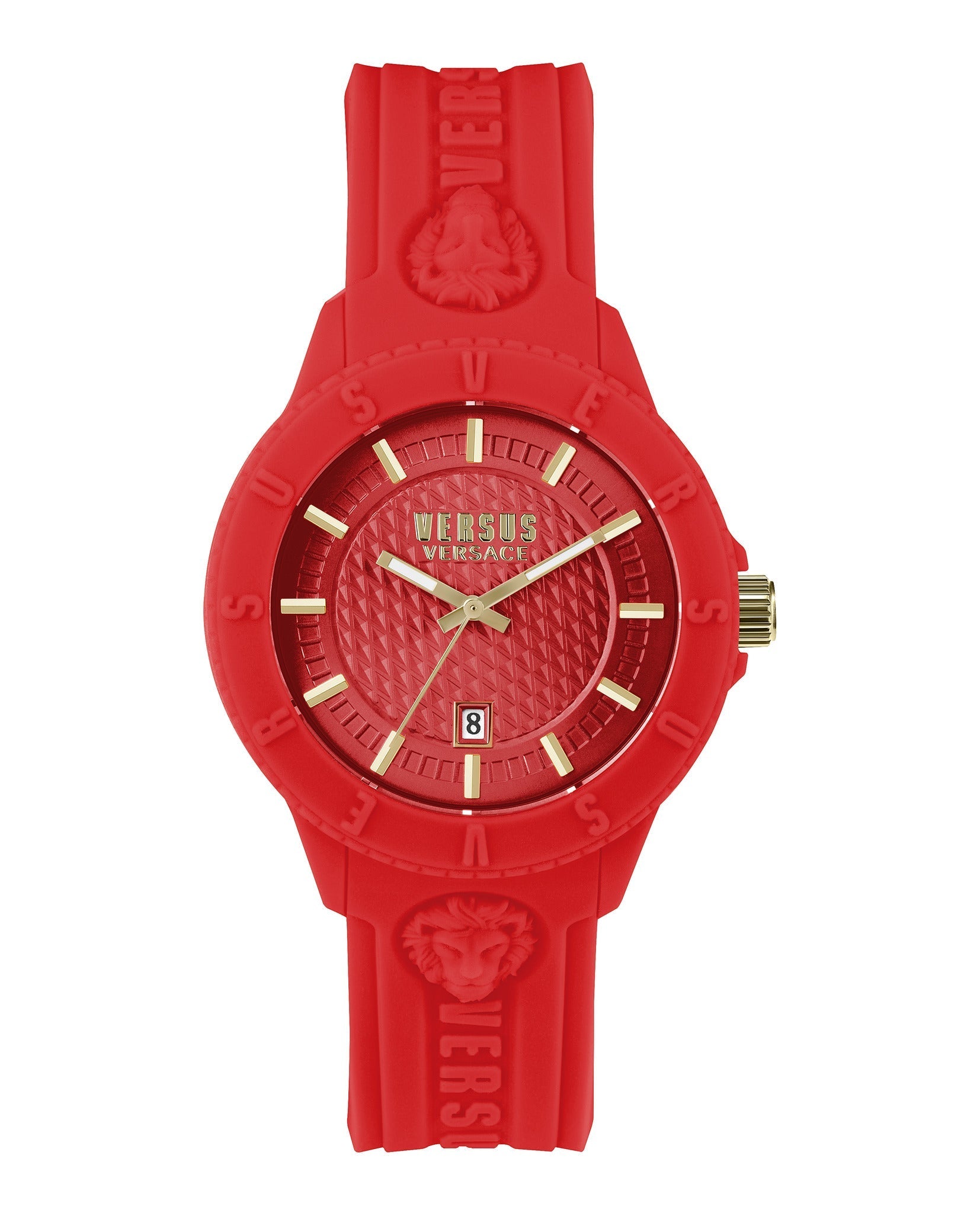 Versus Versace Tokyo Silicone Watch Red Watches - Tophatter Daily Deals