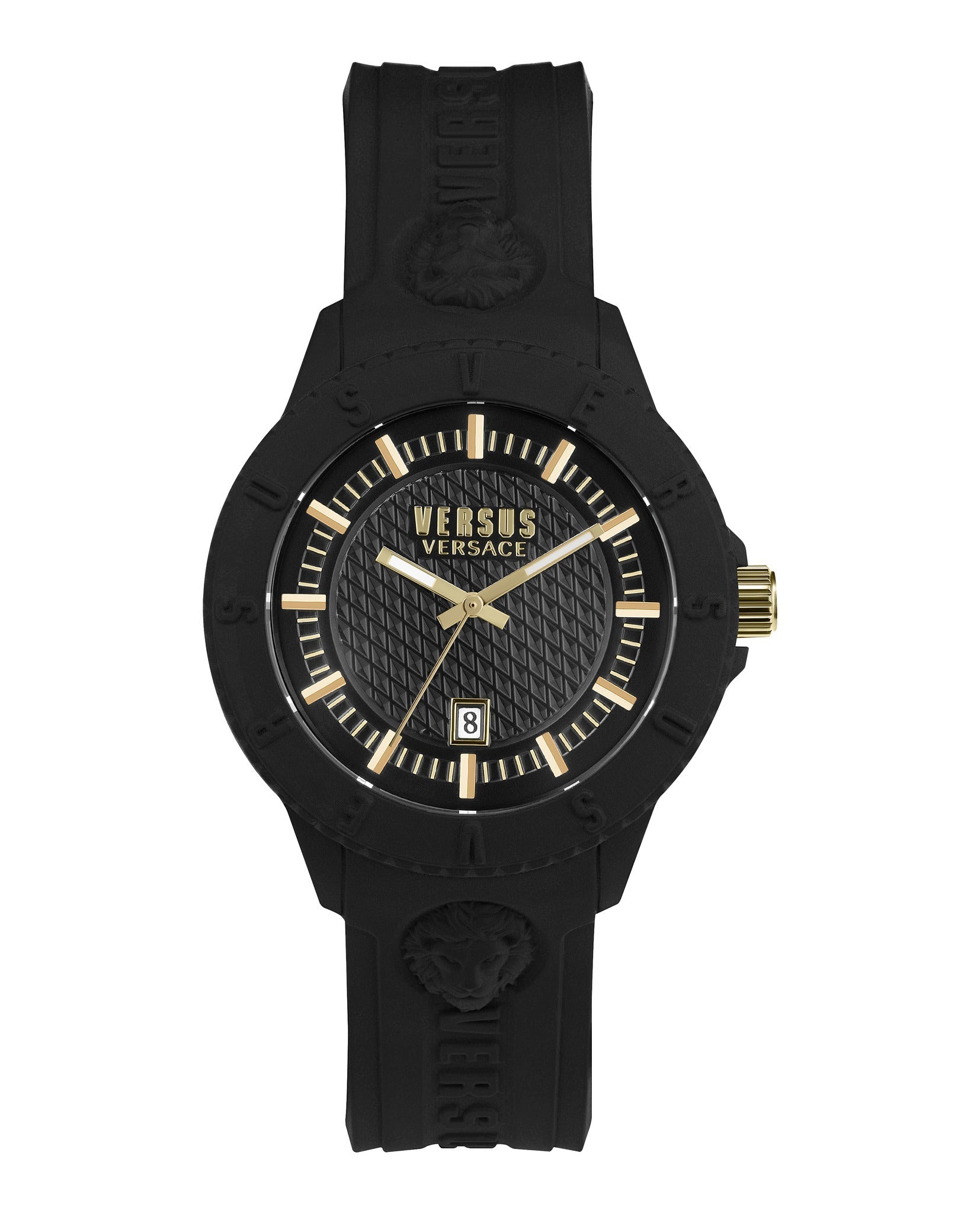 Versus Versace Tokyo Silicone Watch Black Watches - Tophatter Daily Deals
