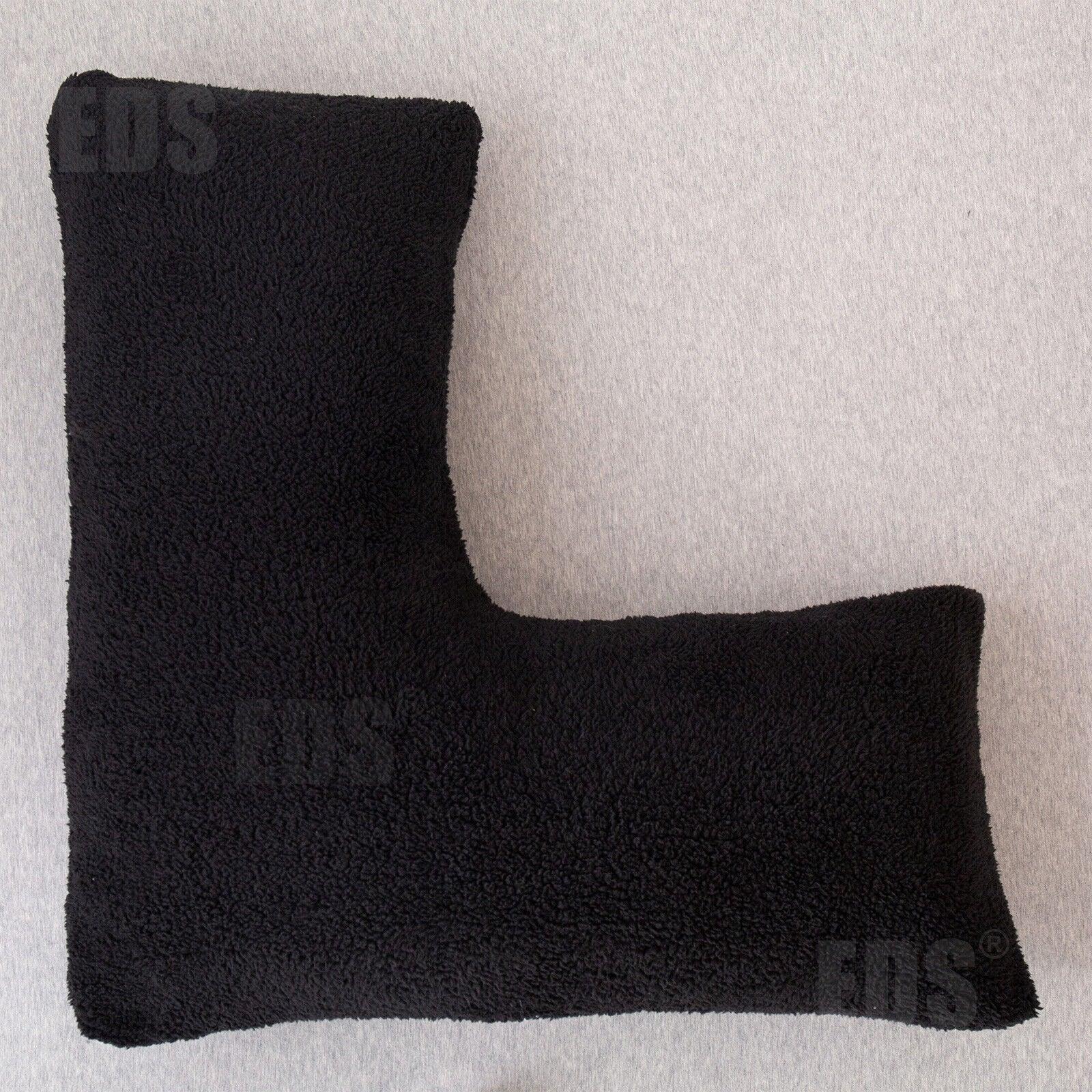 V Shaped Pillows UK - Teddy Fleece Orthopaedic Pillow with Pillow Case Pregnancy Maternity Pillows - Tophatter Daily Deals