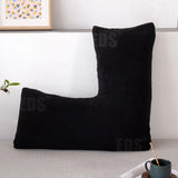 V Shaped Pillows UK - Teddy Fleece Orthopaedic Pillow with Pillow Case Pregnancy Maternity Pillows - Tophatter Daily Deals