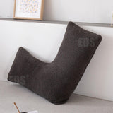 V Shaped Pillows UK - Teddy Fleece Orthopaedic Pillow with Pillow Case Pregnancy Maternity Pillows - Tophatter Daily Deals