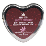 Hemp Seed Ero's Embrace (4 Oz) – 3-in-1 Valentines Day Massage Candle > Candles > Massage - Tophatter Daily Deals