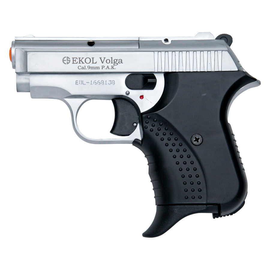 Volga Blank Firing Replica 9MM Gun - Nickel Finish - Tophatter's Inc. Weapons Store Online Collectible Weapons - Tophatter Daily Deals