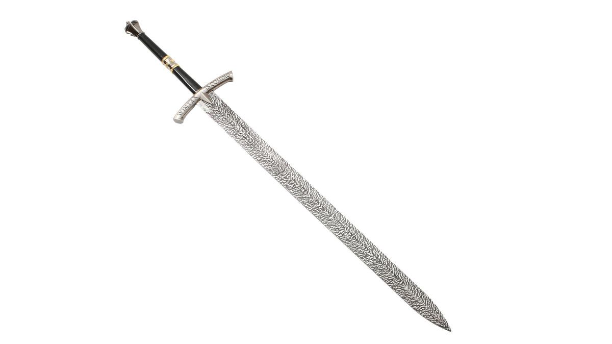 Game Of Thrones - Ned Stark Ice (Black Handle) Fantasy Sword - Tophatter Daily Deals